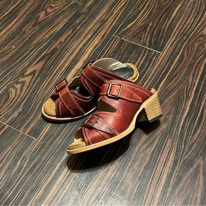 Freebird Caprice sandal in red leather